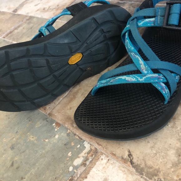 Chaco Womens Sandals size 5 Double Strappy No Toe Standard Width Vibram Sole - Picture 3 of 7